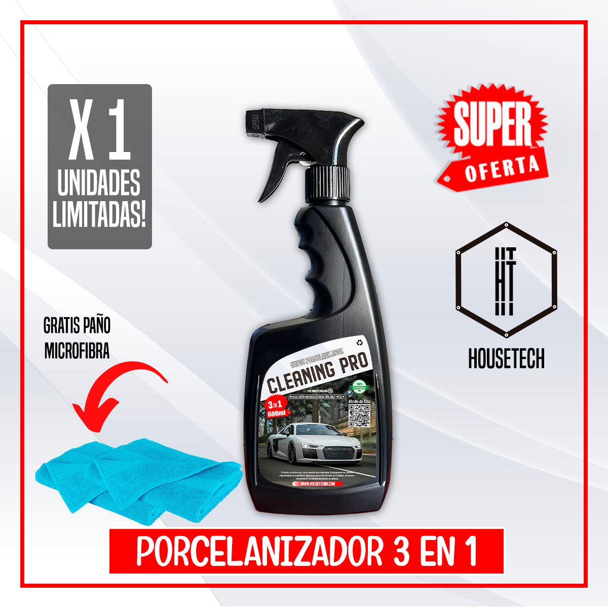 CLEANING PRO 3 EN 1 REVIVE, BRILLA Y PROTEGE TU VEHÍCULO